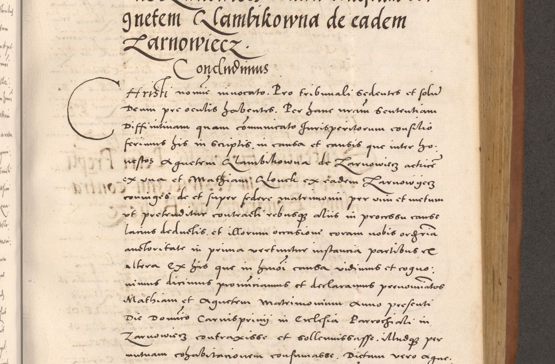 Zdjęcie nr 435 dla obiektu archiwalnego: Acta actorum causarum, sentenciarum tam diffinitivarum quam interloquutoriarum, decretorum, obligationum, quietationum et constitucionum procuratorum coram reverendo domino Bartholomeo Ganthkowsky cancellario Gnesnensi, archidiacono et reverendissimi in Christo patris domini Andree Dei gratia episcopi Cracoviensis vicario in spiritualibus generali Cracoviensi ad annum Domini millesimum quingentesimum quingentesimum primum, cuius indictio nona, pontificatus sanctissimi in Christo patris domini Julii divina providencia pape tercii, annus secundus (sic!) felici omine incipiutur.