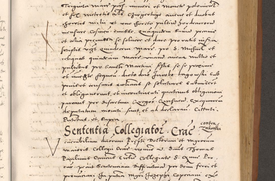 Zdjęcie nr 431 dla obiektu archiwalnego: Acta actorum causarum, sentenciarum tam diffinitivarum quam interloquutoriarum, decretorum, obligationum, quietationum et constitucionum procuratorum coram reverendo domino Bartholomeo Ganthkowsky cancellario Gnesnensi, archidiacono et reverendissimi in Christo patris domini Andree Dei gratia episcopi Cracoviensis vicario in spiritualibus generali Cracoviensi ad annum Domini millesimum quingentesimum quingentesimum primum, cuius indictio nona, pontificatus sanctissimi in Christo patris domini Julii divina providencia pape tercii, annus secundus (sic!) felici omine incipiutur.