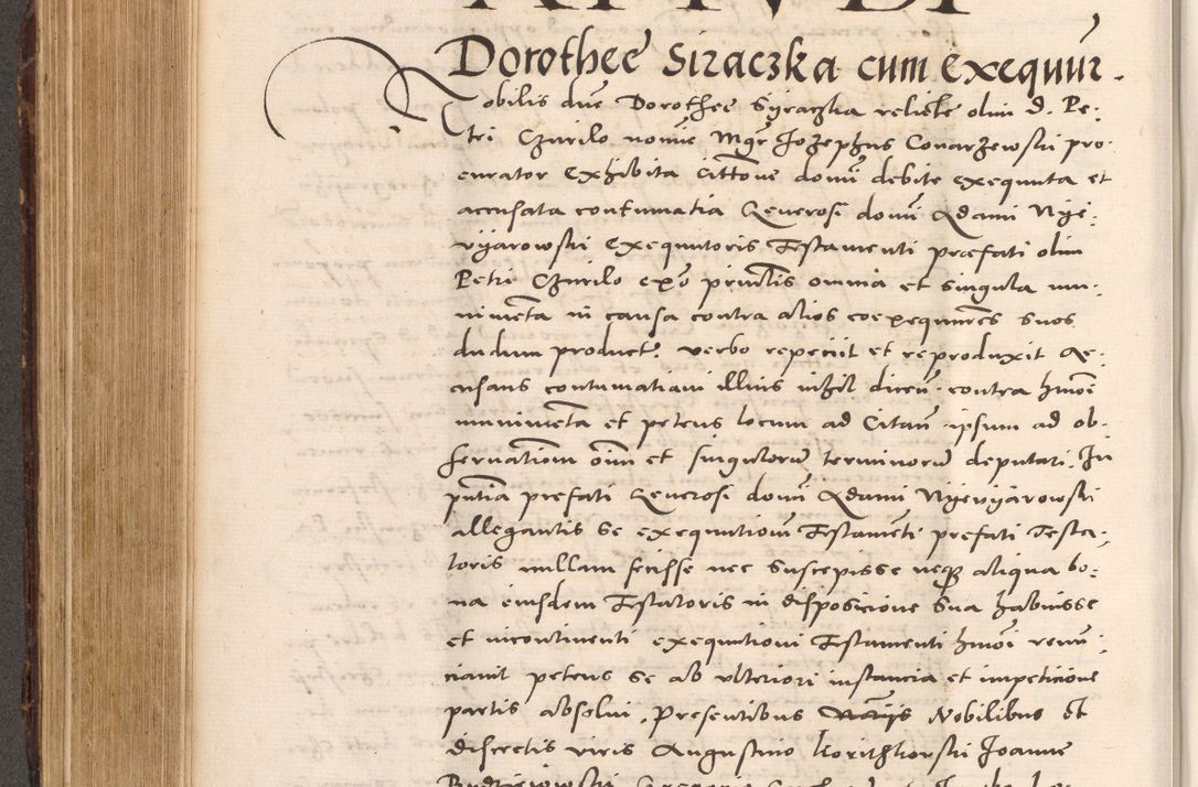 Zdjęcie nr 428 dla obiektu archiwalnego: Acta actorum causarum, sentenciarum tam diffinitivarum quam interloquutoriarum, decretorum, obligationum, quietationum et constitucionum procuratorum coram reverendo domino Bartholomeo Ganthkowsky cancellario Gnesnensi, archidiacono et reverendissimi in Christo patris domini Andree Dei gratia episcopi Cracoviensis vicario in spiritualibus generali Cracoviensi ad annum Domini millesimum quingentesimum quingentesimum primum, cuius indictio nona, pontificatus sanctissimi in Christo patris domini Julii divina providencia pape tercii, annus secundus (sic!) felici omine incipiutur.