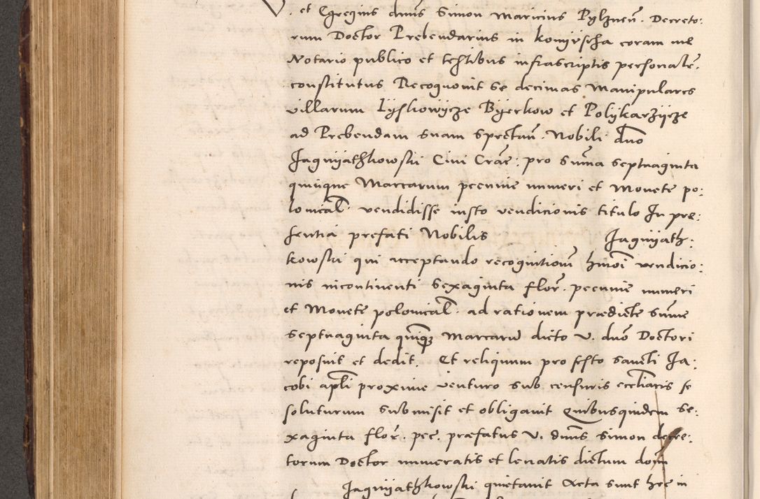 Zdjęcie nr 414 dla obiektu archiwalnego: Acta actorum causarum, sentenciarum tam diffinitivarum quam interloquutoriarum, decretorum, obligationum, quietationum et constitucionum procuratorum coram reverendo domino Bartholomeo Ganthkowsky cancellario Gnesnensi, archidiacono et reverendissimi in Christo patris domini Andree Dei gratia episcopi Cracoviensis vicario in spiritualibus generali Cracoviensi ad annum Domini millesimum quingentesimum quingentesimum primum, cuius indictio nona, pontificatus sanctissimi in Christo patris domini Julii divina providencia pape tercii, annus secundus (sic!) felici omine incipiutur.