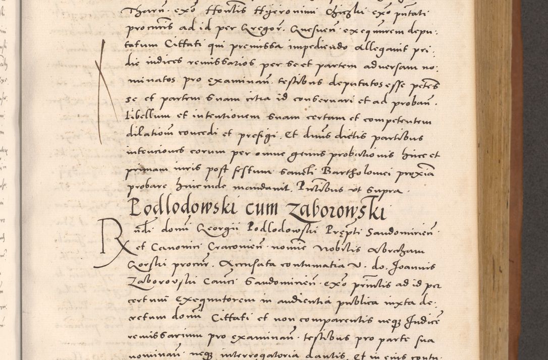 Zdjęcie nr 405 dla obiektu archiwalnego: Acta actorum causarum, sentenciarum tam diffinitivarum quam interloquutoriarum, decretorum, obligationum, quietationum et constitucionum procuratorum coram reverendo domino Bartholomeo Ganthkowsky cancellario Gnesnensi, archidiacono et reverendissimi in Christo patris domini Andree Dei gratia episcopi Cracoviensis vicario in spiritualibus generali Cracoviensi ad annum Domini millesimum quingentesimum quingentesimum primum, cuius indictio nona, pontificatus sanctissimi in Christo patris domini Julii divina providencia pape tercii, annus secundus (sic!) felici omine incipiutur.