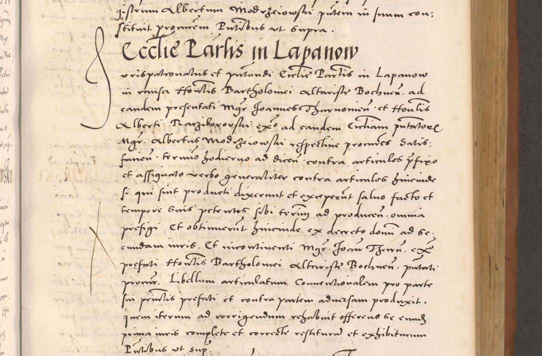 Zdjęcie nr 389 dla obiektu archiwalnego: Acta actorum causarum, sentenciarum tam diffinitivarum quam interloquutoriarum, decretorum, obligationum, quietationum et constitucionum procuratorum coram reverendo domino Bartholomeo Ganthkowsky cancellario Gnesnensi, archidiacono et reverendissimi in Christo patris domini Andree Dei gratia episcopi Cracoviensis vicario in spiritualibus generali Cracoviensi ad annum Domini millesimum quingentesimum quingentesimum primum, cuius indictio nona, pontificatus sanctissimi in Christo patris domini Julii divina providencia pape tercii, annus secundus (sic!) felici omine incipiutur.