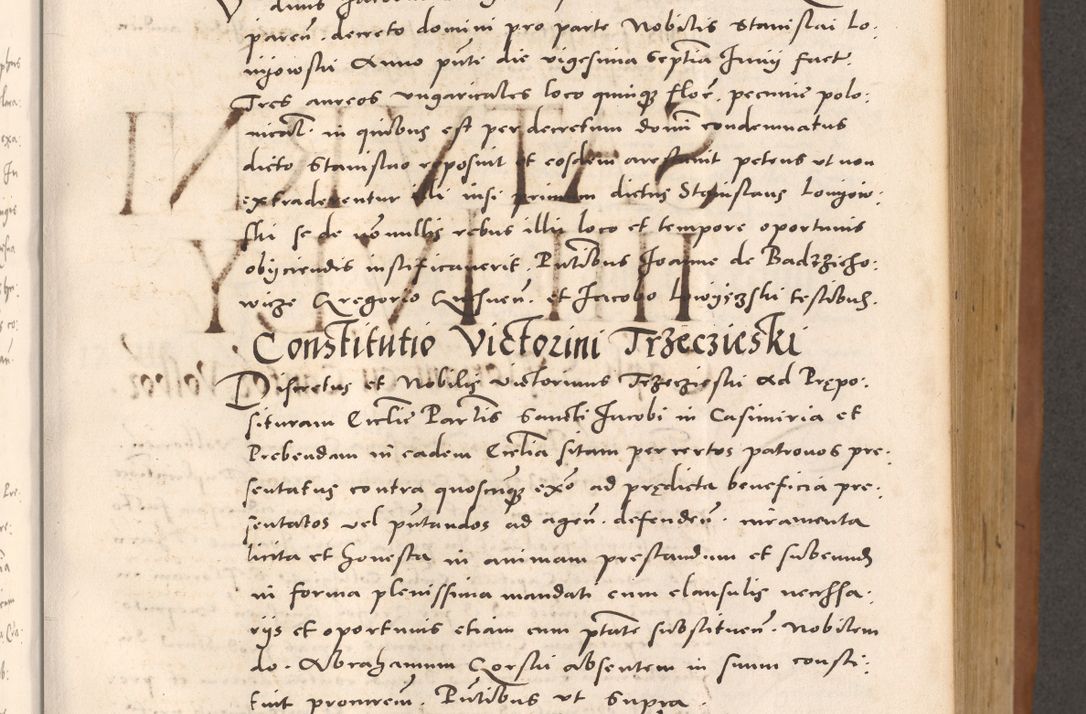 Zdjęcie nr 385 dla obiektu archiwalnego: Acta actorum causarum, sentenciarum tam diffinitivarum quam interloquutoriarum, decretorum, obligationum, quietationum et constitucionum procuratorum coram reverendo domino Bartholomeo Ganthkowsky cancellario Gnesnensi, archidiacono et reverendissimi in Christo patris domini Andree Dei gratia episcopi Cracoviensis vicario in spiritualibus generali Cracoviensi ad annum Domini millesimum quingentesimum quingentesimum primum, cuius indictio nona, pontificatus sanctissimi in Christo patris domini Julii divina providencia pape tercii, annus secundus (sic!) felici omine incipiutur.