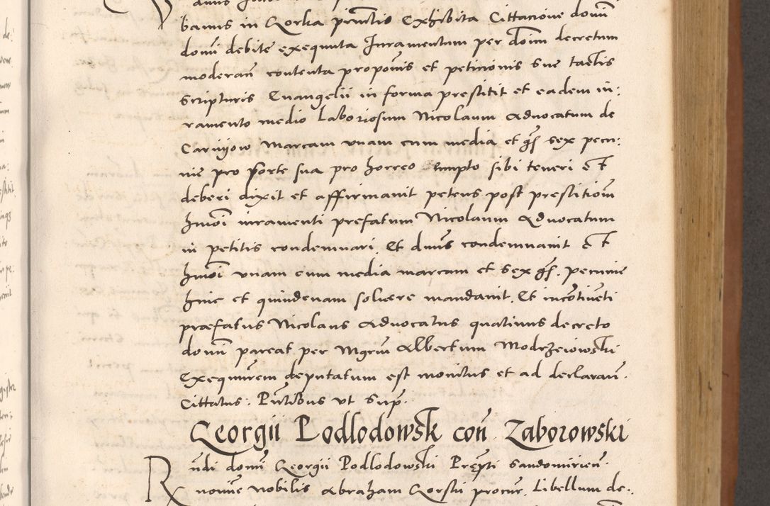 Zdjęcie nr 369 dla obiektu archiwalnego: Acta actorum causarum, sentenciarum tam diffinitivarum quam interloquutoriarum, decretorum, obligationum, quietationum et constitucionum procuratorum coram reverendo domino Bartholomeo Ganthkowsky cancellario Gnesnensi, archidiacono et reverendissimi in Christo patris domini Andree Dei gratia episcopi Cracoviensis vicario in spiritualibus generali Cracoviensi ad annum Domini millesimum quingentesimum quingentesimum primum, cuius indictio nona, pontificatus sanctissimi in Christo patris domini Julii divina providencia pape tercii, annus secundus (sic!) felici omine incipiutur.
