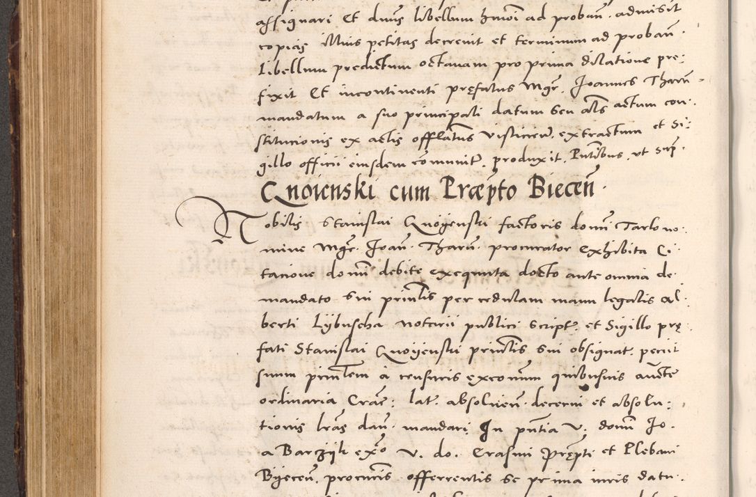 Zdjęcie nr 366 dla obiektu archiwalnego: Acta actorum causarum, sentenciarum tam diffinitivarum quam interloquutoriarum, decretorum, obligationum, quietationum et constitucionum procuratorum coram reverendo domino Bartholomeo Ganthkowsky cancellario Gnesnensi, archidiacono et reverendissimi in Christo patris domini Andree Dei gratia episcopi Cracoviensis vicario in spiritualibus generali Cracoviensi ad annum Domini millesimum quingentesimum quingentesimum primum, cuius indictio nona, pontificatus sanctissimi in Christo patris domini Julii divina providencia pape tercii, annus secundus (sic!) felici omine incipiutur.