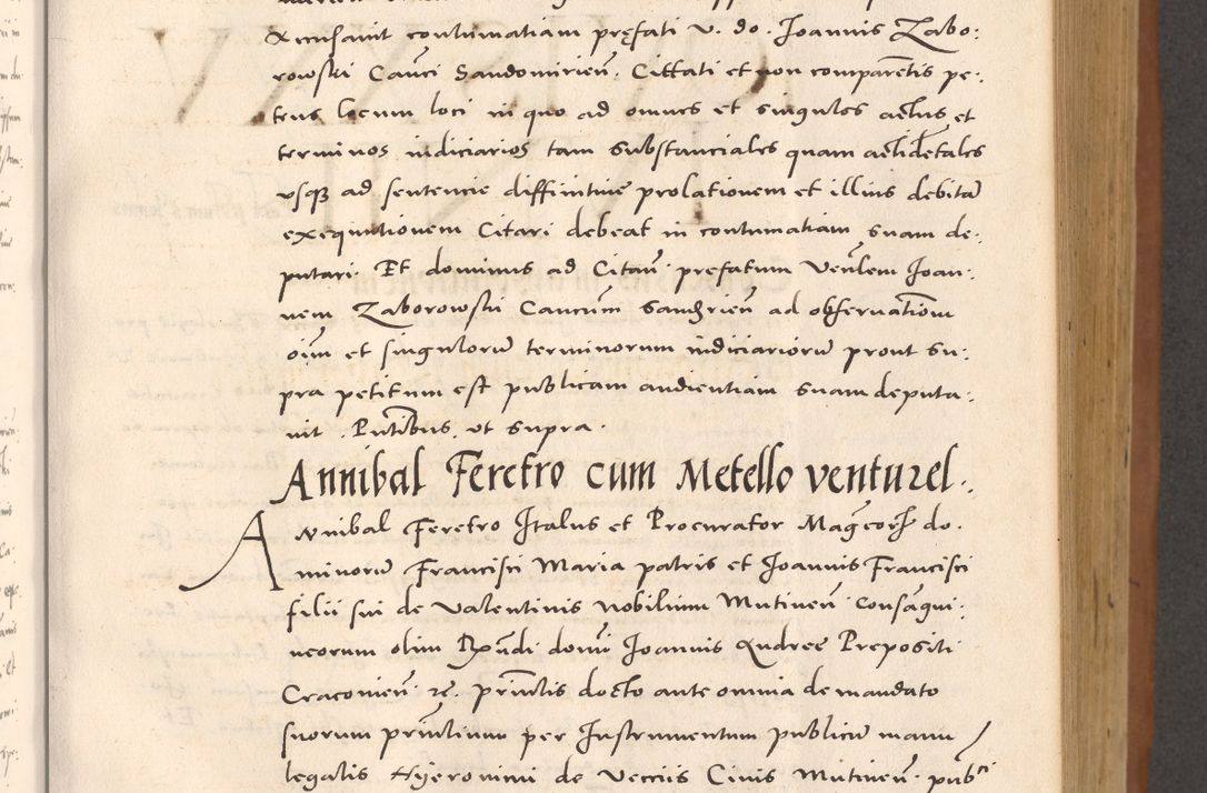 Zdjęcie nr 353 dla obiektu archiwalnego: Acta actorum causarum, sentenciarum tam diffinitivarum quam interloquutoriarum, decretorum, obligationum, quietationum et constitucionum procuratorum coram reverendo domino Bartholomeo Ganthkowsky cancellario Gnesnensi, archidiacono et reverendissimi in Christo patris domini Andree Dei gratia episcopi Cracoviensis vicario in spiritualibus generali Cracoviensi ad annum Domini millesimum quingentesimum quingentesimum primum, cuius indictio nona, pontificatus sanctissimi in Christo patris domini Julii divina providencia pape tercii, annus secundus (sic!) felici omine incipiutur.