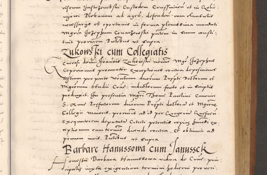 Zdjęcie nr 349 dla obiektu archiwalnego: Acta actorum causarum, sentenciarum tam diffinitivarum quam interloquutoriarum, decretorum, obligationum, quietationum et constitucionum procuratorum coram reverendo domino Bartholomeo Ganthkowsky cancellario Gnesnensi, archidiacono et reverendissimi in Christo patris domini Andree Dei gratia episcopi Cracoviensis vicario in spiritualibus generali Cracoviensi ad annum Domini millesimum quingentesimum quingentesimum primum, cuius indictio nona, pontificatus sanctissimi in Christo patris domini Julii divina providencia pape tercii, annus secundus (sic!) felici omine incipiutur.