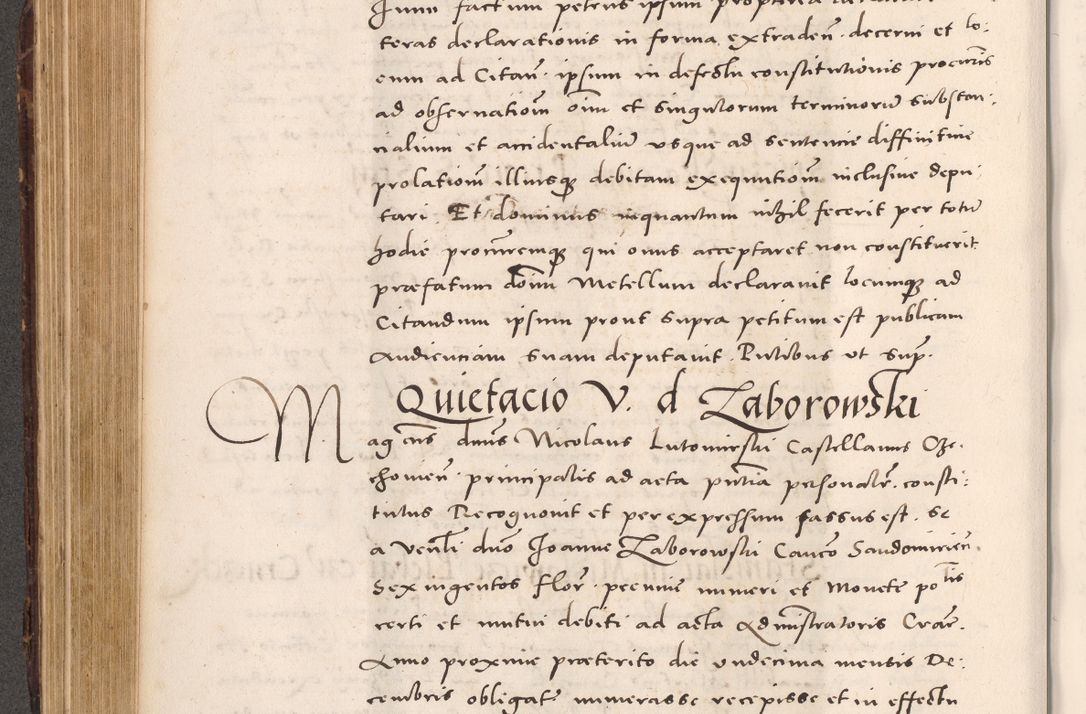Zdjęcie nr 330 dla obiektu archiwalnego: Acta actorum causarum, sentenciarum tam diffinitivarum quam interloquutoriarum, decretorum, obligationum, quietationum et constitucionum procuratorum coram reverendo domino Bartholomeo Ganthkowsky cancellario Gnesnensi, archidiacono et reverendissimi in Christo patris domini Andree Dei gratia episcopi Cracoviensis vicario in spiritualibus generali Cracoviensi ad annum Domini millesimum quingentesimum quingentesimum primum, cuius indictio nona, pontificatus sanctissimi in Christo patris domini Julii divina providencia pape tercii, annus secundus (sic!) felici omine incipiutur.