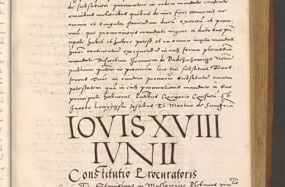 Zdjęcie nr 327 dla obiektu archiwalnego: Acta actorum causarum, sentenciarum tam diffinitivarum quam interloquutoriarum, decretorum, obligationum, quietationum et constitucionum procuratorum coram reverendo domino Bartholomeo Ganthkowsky cancellario Gnesnensi, archidiacono et reverendissimi in Christo patris domini Andree Dei gratia episcopi Cracoviensis vicario in spiritualibus generali Cracoviensi ad annum Domini millesimum quingentesimum quingentesimum primum, cuius indictio nona, pontificatus sanctissimi in Christo patris domini Julii divina providencia pape tercii, annus secundus (sic!) felici omine incipiutur.
