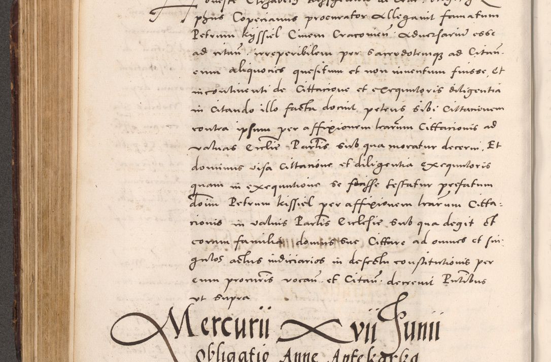 Zdjęcie nr 324 dla obiektu archiwalnego: Acta actorum causarum, sentenciarum tam diffinitivarum quam interloquutoriarum, decretorum, obligationum, quietationum et constitucionum procuratorum coram reverendo domino Bartholomeo Ganthkowsky cancellario Gnesnensi, archidiacono et reverendissimi in Christo patris domini Andree Dei gratia episcopi Cracoviensis vicario in spiritualibus generali Cracoviensi ad annum Domini millesimum quingentesimum quingentesimum primum, cuius indictio nona, pontificatus sanctissimi in Christo patris domini Julii divina providencia pape tercii, annus secundus (sic!) felici omine incipiutur.