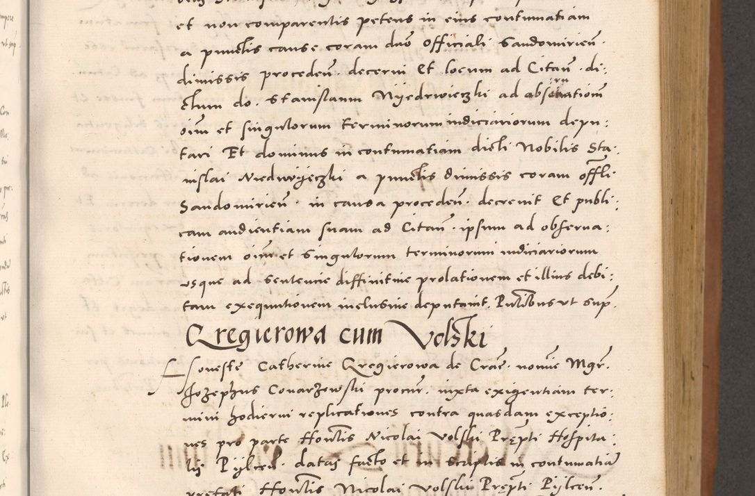 Zdjęcie nr 323 dla obiektu archiwalnego: Acta actorum causarum, sentenciarum tam diffinitivarum quam interloquutoriarum, decretorum, obligationum, quietationum et constitucionum procuratorum coram reverendo domino Bartholomeo Ganthkowsky cancellario Gnesnensi, archidiacono et reverendissimi in Christo patris domini Andree Dei gratia episcopi Cracoviensis vicario in spiritualibus generali Cracoviensi ad annum Domini millesimum quingentesimum quingentesimum primum, cuius indictio nona, pontificatus sanctissimi in Christo patris domini Julii divina providencia pape tercii, annus secundus (sic!) felici omine incipiutur.