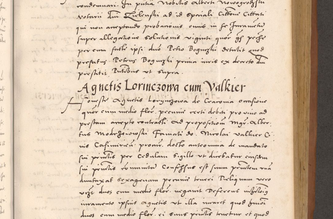 Zdjęcie nr 305 dla obiektu archiwalnego: Acta actorum causarum, sentenciarum tam diffinitivarum quam interloquutoriarum, decretorum, obligationum, quietationum et constitucionum procuratorum coram reverendo domino Bartholomeo Ganthkowsky cancellario Gnesnensi, archidiacono et reverendissimi in Christo patris domini Andree Dei gratia episcopi Cracoviensis vicario in spiritualibus generali Cracoviensi ad annum Domini millesimum quingentesimum quingentesimum primum, cuius indictio nona, pontificatus sanctissimi in Christo patris domini Julii divina providencia pape tercii, annus secundus (sic!) felici omine incipiutur.