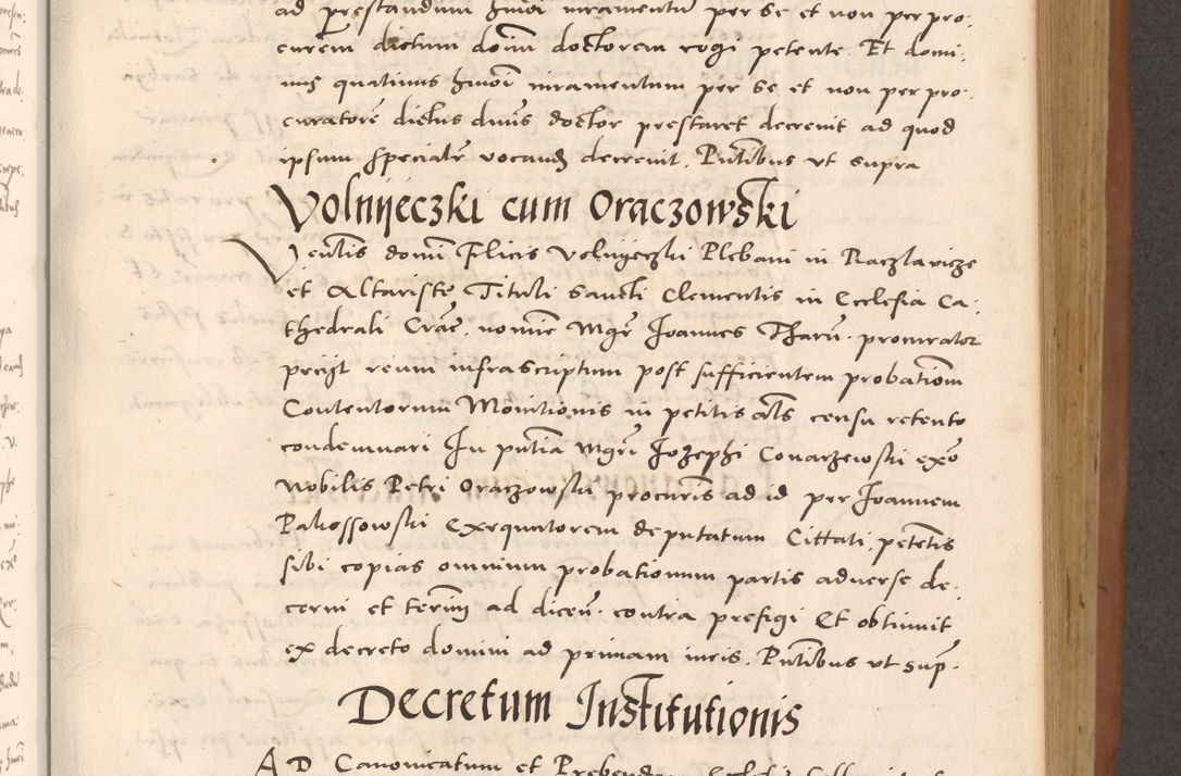 Zdjęcie nr 301 dla obiektu archiwalnego: Acta actorum causarum, sentenciarum tam diffinitivarum quam interloquutoriarum, decretorum, obligationum, quietationum et constitucionum procuratorum coram reverendo domino Bartholomeo Ganthkowsky cancellario Gnesnensi, archidiacono et reverendissimi in Christo patris domini Andree Dei gratia episcopi Cracoviensis vicario in spiritualibus generali Cracoviensi ad annum Domini millesimum quingentesimum quingentesimum primum, cuius indictio nona, pontificatus sanctissimi in Christo patris domini Julii divina providencia pape tercii, annus secundus (sic!) felici omine incipiutur.