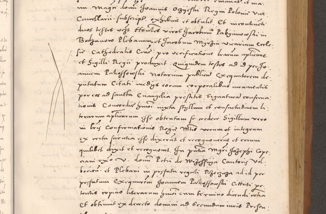 Zdjęcie nr 297 dla obiektu archiwalnego: Acta actorum causarum, sentenciarum tam diffinitivarum quam interloquutoriarum, decretorum, obligationum, quietationum et constitucionum procuratorum coram reverendo domino Bartholomeo Ganthkowsky cancellario Gnesnensi, archidiacono et reverendissimi in Christo patris domini Andree Dei gratia episcopi Cracoviensis vicario in spiritualibus generali Cracoviensi ad annum Domini millesimum quingentesimum quingentesimum primum, cuius indictio nona, pontificatus sanctissimi in Christo patris domini Julii divina providencia pape tercii, annus secundus (sic!) felici omine incipiutur.