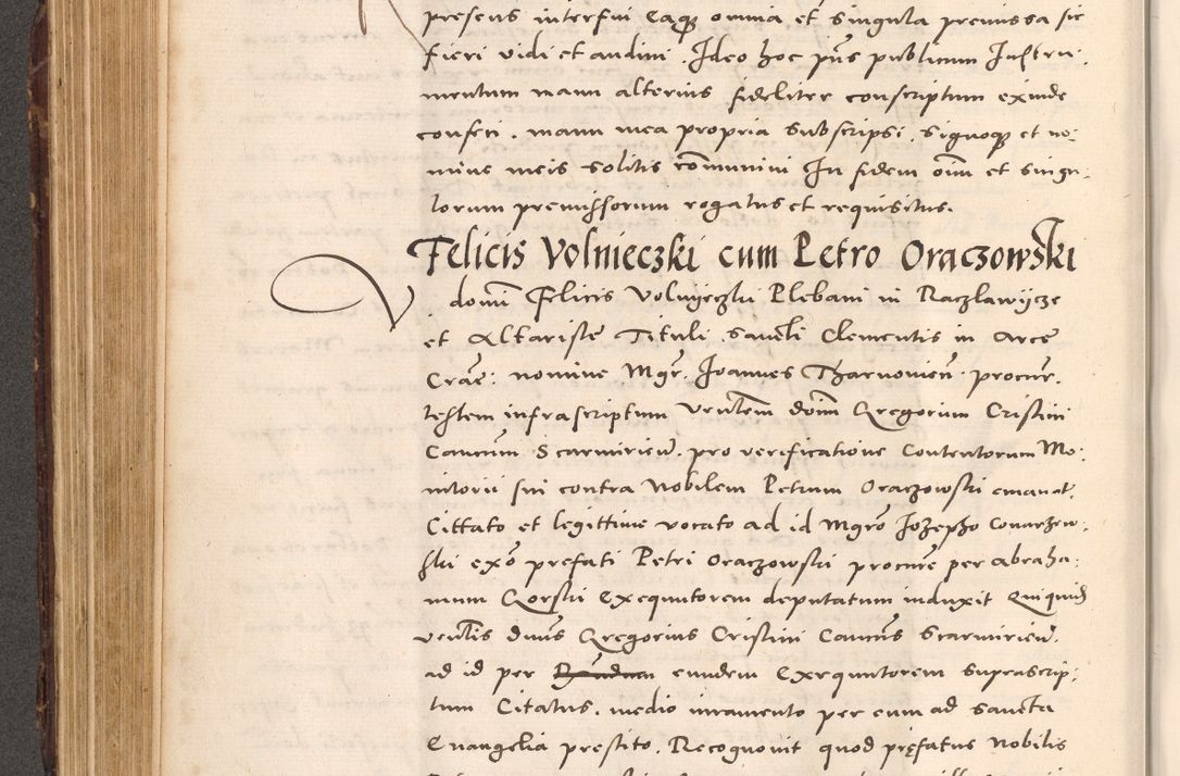 Zdjęcie nr 288 dla obiektu archiwalnego: Acta actorum causarum, sentenciarum tam diffinitivarum quam interloquutoriarum, decretorum, obligationum, quietationum et constitucionum procuratorum coram reverendo domino Bartholomeo Ganthkowsky cancellario Gnesnensi, archidiacono et reverendissimi in Christo patris domini Andree Dei gratia episcopi Cracoviensis vicario in spiritualibus generali Cracoviensi ad annum Domini millesimum quingentesimum quingentesimum primum, cuius indictio nona, pontificatus sanctissimi in Christo patris domini Julii divina providencia pape tercii, annus secundus (sic!) felici omine incipiutur.