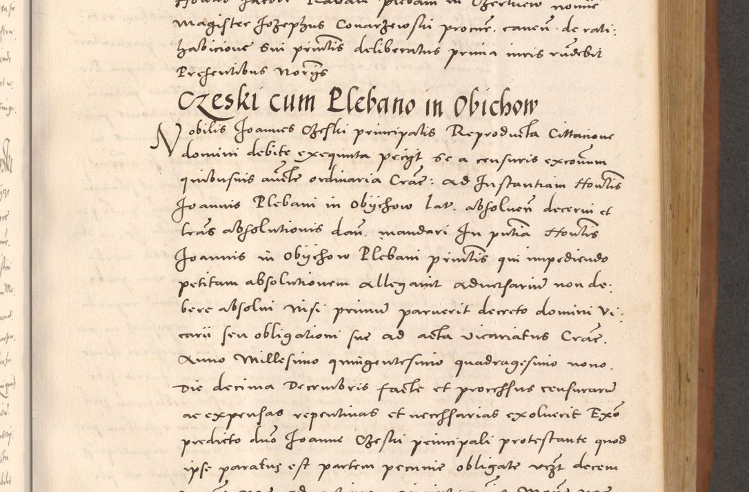 Zdjęcie nr 289 dla obiektu archiwalnego: Acta actorum causarum, sentenciarum tam diffinitivarum quam interloquutoriarum, decretorum, obligationum, quietationum et constitucionum procuratorum coram reverendo domino Bartholomeo Ganthkowsky cancellario Gnesnensi, archidiacono et reverendissimi in Christo patris domini Andree Dei gratia episcopi Cracoviensis vicario in spiritualibus generali Cracoviensi ad annum Domini millesimum quingentesimum quingentesimum primum, cuius indictio nona, pontificatus sanctissimi in Christo patris domini Julii divina providencia pape tercii, annus secundus (sic!) felici omine incipiutur.