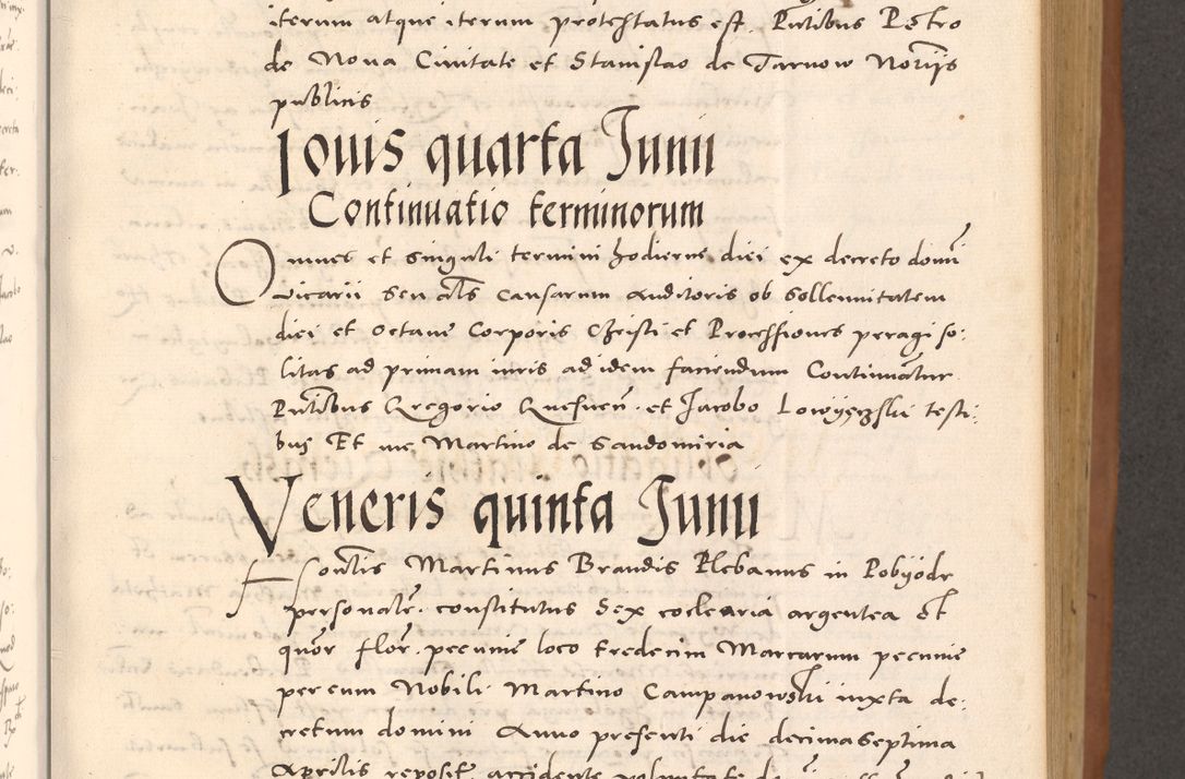 Zdjęcie nr 279 dla obiektu archiwalnego: Acta actorum causarum, sentenciarum tam diffinitivarum quam interloquutoriarum, decretorum, obligationum, quietationum et constitucionum procuratorum coram reverendo domino Bartholomeo Ganthkowsky cancellario Gnesnensi, archidiacono et reverendissimi in Christo patris domini Andree Dei gratia episcopi Cracoviensis vicario in spiritualibus generali Cracoviensi ad annum Domini millesimum quingentesimum quingentesimum primum, cuius indictio nona, pontificatus sanctissimi in Christo patris domini Julii divina providencia pape tercii, annus secundus (sic!) felici omine incipiutur.