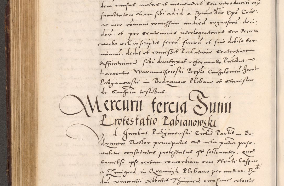 Zdjęcie nr 278 dla obiektu archiwalnego: Acta actorum causarum, sentenciarum tam diffinitivarum quam interloquutoriarum, decretorum, obligationum, quietationum et constitucionum procuratorum coram reverendo domino Bartholomeo Ganthkowsky cancellario Gnesnensi, archidiacono et reverendissimi in Christo patris domini Andree Dei gratia episcopi Cracoviensis vicario in spiritualibus generali Cracoviensi ad annum Domini millesimum quingentesimum quingentesimum primum, cuius indictio nona, pontificatus sanctissimi in Christo patris domini Julii divina providencia pape tercii, annus secundus (sic!) felici omine incipiutur.