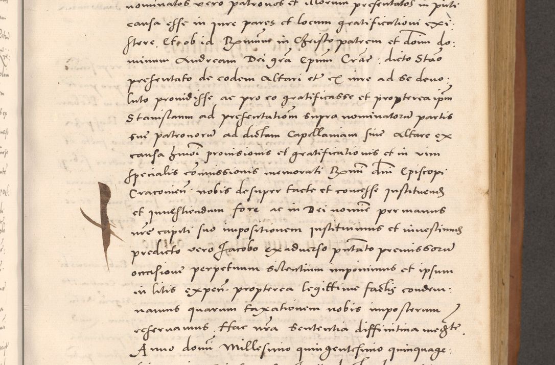 Zdjęcie nr 275 dla obiektu archiwalnego: Acta actorum causarum, sentenciarum tam diffinitivarum quam interloquutoriarum, decretorum, obligationum, quietationum et constitucionum procuratorum coram reverendo domino Bartholomeo Ganthkowsky cancellario Gnesnensi, archidiacono et reverendissimi in Christo patris domini Andree Dei gratia episcopi Cracoviensis vicario in spiritualibus generali Cracoviensi ad annum Domini millesimum quingentesimum quingentesimum primum, cuius indictio nona, pontificatus sanctissimi in Christo patris domini Julii divina providencia pape tercii, annus secundus (sic!) felici omine incipiutur.
