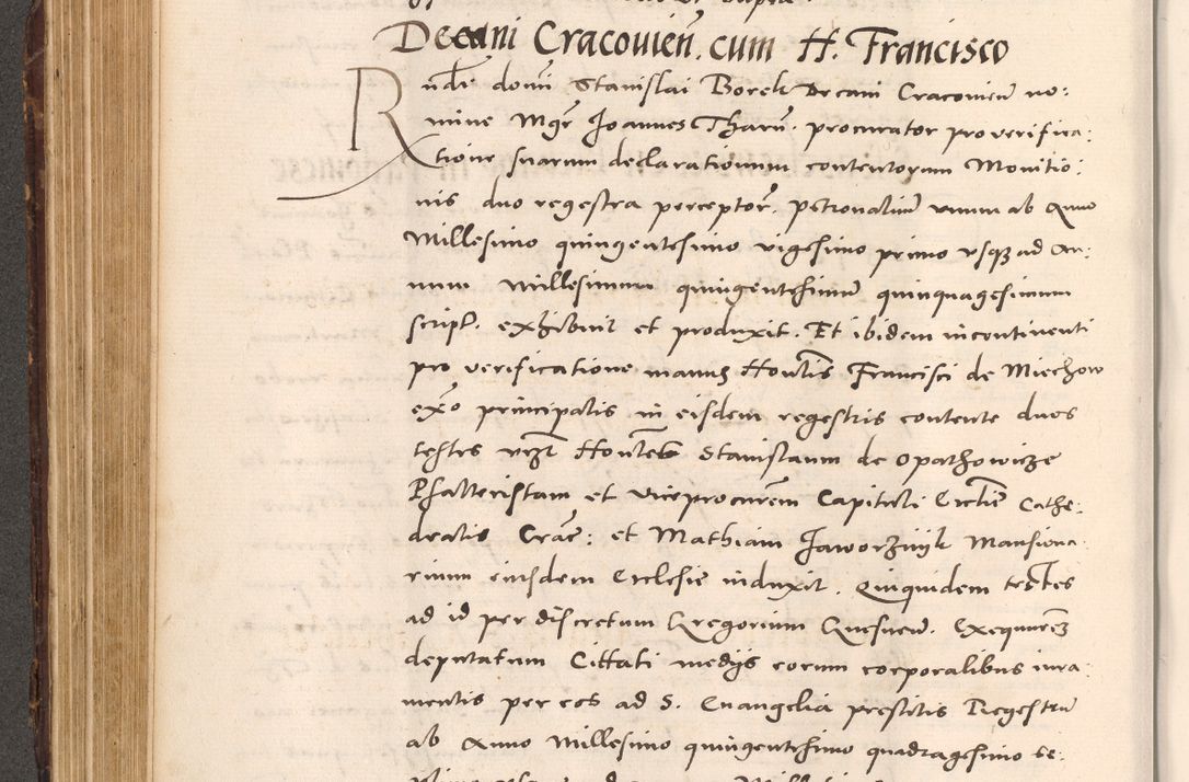 Zdjęcie nr 270 dla obiektu archiwalnego: Acta actorum causarum, sentenciarum tam diffinitivarum quam interloquutoriarum, decretorum, obligationum, quietationum et constitucionum procuratorum coram reverendo domino Bartholomeo Ganthkowsky cancellario Gnesnensi, archidiacono et reverendissimi in Christo patris domini Andree Dei gratia episcopi Cracoviensis vicario in spiritualibus generali Cracoviensi ad annum Domini millesimum quingentesimum quingentesimum primum, cuius indictio nona, pontificatus sanctissimi in Christo patris domini Julii divina providencia pape tercii, annus secundus (sic!) felici omine incipiutur.