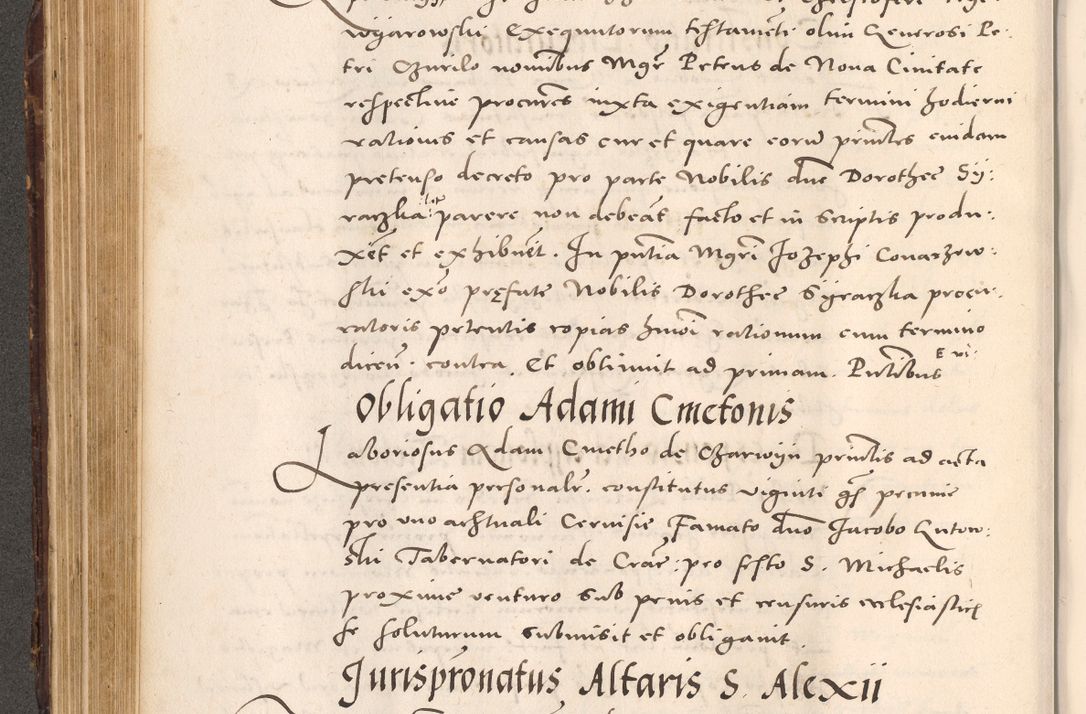Zdjęcie nr 262 dla obiektu archiwalnego: Acta actorum causarum, sentenciarum tam diffinitivarum quam interloquutoriarum, decretorum, obligationum, quietationum et constitucionum procuratorum coram reverendo domino Bartholomeo Ganthkowsky cancellario Gnesnensi, archidiacono et reverendissimi in Christo patris domini Andree Dei gratia episcopi Cracoviensis vicario in spiritualibus generali Cracoviensi ad annum Domini millesimum quingentesimum quingentesimum primum, cuius indictio nona, pontificatus sanctissimi in Christo patris domini Julii divina providencia pape tercii, annus secundus (sic!) felici omine incipiutur.