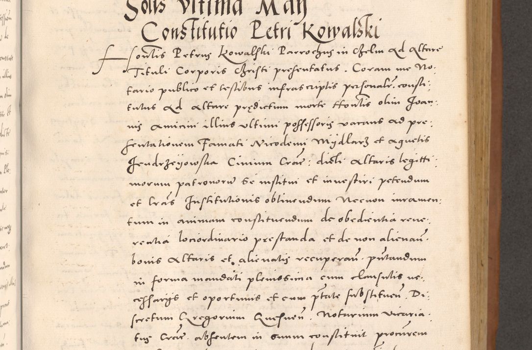 Zdjęcie nr 259 dla obiektu archiwalnego: Acta actorum causarum, sentenciarum tam diffinitivarum quam interloquutoriarum, decretorum, obligationum, quietationum et constitucionum procuratorum coram reverendo domino Bartholomeo Ganthkowsky cancellario Gnesnensi, archidiacono et reverendissimi in Christo patris domini Andree Dei gratia episcopi Cracoviensis vicario in spiritualibus generali Cracoviensi ad annum Domini millesimum quingentesimum quingentesimum primum, cuius indictio nona, pontificatus sanctissimi in Christo patris domini Julii divina providencia pape tercii, annus secundus (sic!) felici omine incipiutur.