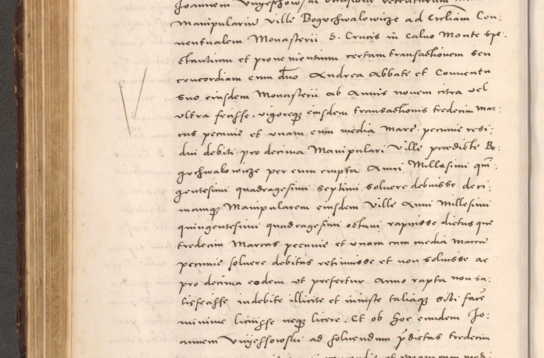 Zdjęcie nr 254 dla obiektu archiwalnego: Acta actorum causarum, sentenciarum tam diffinitivarum quam interloquutoriarum, decretorum, obligationum, quietationum et constitucionum procuratorum coram reverendo domino Bartholomeo Ganthkowsky cancellario Gnesnensi, archidiacono et reverendissimi in Christo patris domini Andree Dei gratia episcopi Cracoviensis vicario in spiritualibus generali Cracoviensi ad annum Domini millesimum quingentesimum quingentesimum primum, cuius indictio nona, pontificatus sanctissimi in Christo patris domini Julii divina providencia pape tercii, annus secundus (sic!) felici omine incipiutur.