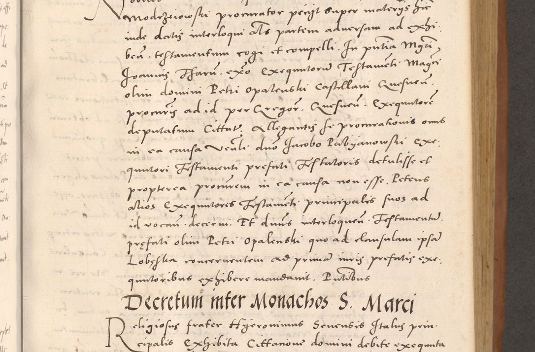 Zdjęcie nr 249 dla obiektu archiwalnego: Acta actorum causarum, sentenciarum tam diffinitivarum quam interloquutoriarum, decretorum, obligationum, quietationum et constitucionum procuratorum coram reverendo domino Bartholomeo Ganthkowsky cancellario Gnesnensi, archidiacono et reverendissimi in Christo patris domini Andree Dei gratia episcopi Cracoviensis vicario in spiritualibus generali Cracoviensi ad annum Domini millesimum quingentesimum quingentesimum primum, cuius indictio nona, pontificatus sanctissimi in Christo patris domini Julii divina providencia pape tercii, annus secundus (sic!) felici omine incipiutur.