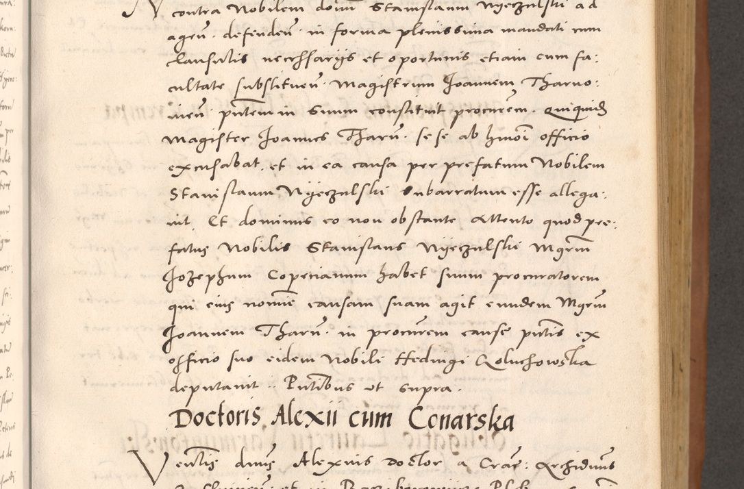 Zdjęcie nr 239 dla obiektu archiwalnego: Acta actorum causarum, sentenciarum tam diffinitivarum quam interloquutoriarum, decretorum, obligationum, quietationum et constitucionum procuratorum coram reverendo domino Bartholomeo Ganthkowsky cancellario Gnesnensi, archidiacono et reverendissimi in Christo patris domini Andree Dei gratia episcopi Cracoviensis vicario in spiritualibus generali Cracoviensi ad annum Domini millesimum quingentesimum quingentesimum primum, cuius indictio nona, pontificatus sanctissimi in Christo patris domini Julii divina providencia pape tercii, annus secundus (sic!) felici omine incipiutur.