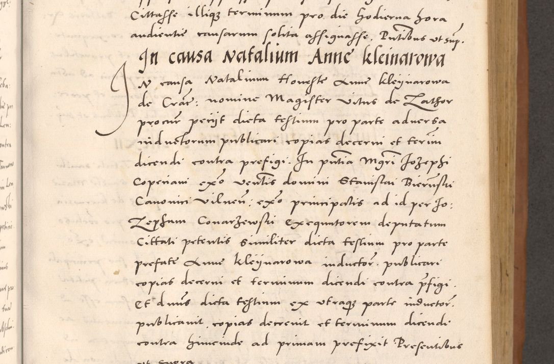 Zdjęcie nr 235 dla obiektu archiwalnego: Acta actorum causarum, sentenciarum tam diffinitivarum quam interloquutoriarum, decretorum, obligationum, quietationum et constitucionum procuratorum coram reverendo domino Bartholomeo Ganthkowsky cancellario Gnesnensi, archidiacono et reverendissimi in Christo patris domini Andree Dei gratia episcopi Cracoviensis vicario in spiritualibus generali Cracoviensi ad annum Domini millesimum quingentesimum quingentesimum primum, cuius indictio nona, pontificatus sanctissimi in Christo patris domini Julii divina providencia pape tercii, annus secundus (sic!) felici omine incipiutur.