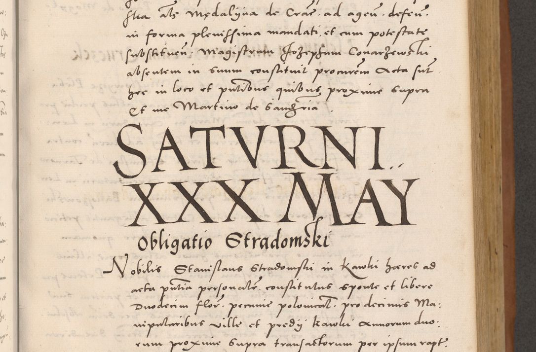 Zdjęcie nr 233 dla obiektu archiwalnego: Acta actorum causarum, sentenciarum tam diffinitivarum quam interloquutoriarum, decretorum, obligationum, quietationum et constitucionum procuratorum coram reverendo domino Bartholomeo Ganthkowsky cancellario Gnesnensi, archidiacono et reverendissimi in Christo patris domini Andree Dei gratia episcopi Cracoviensis vicario in spiritualibus generali Cracoviensi ad annum Domini millesimum quingentesimum quingentesimum primum, cuius indictio nona, pontificatus sanctissimi in Christo patris domini Julii divina providencia pape tercii, annus secundus (sic!) felici omine incipiutur.