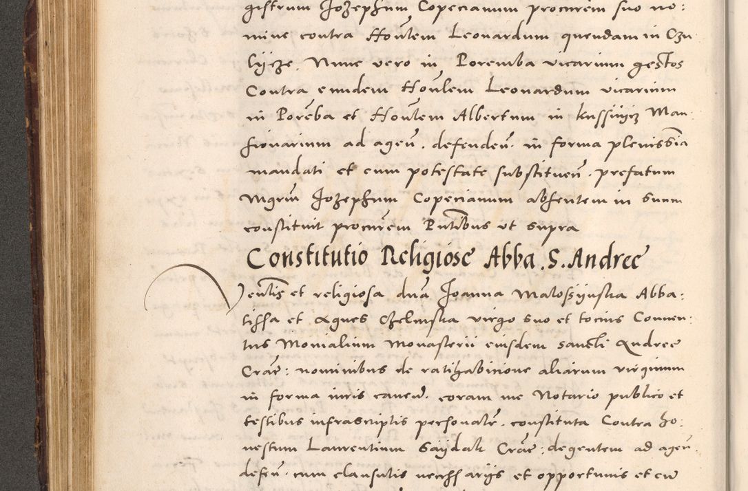 Zdjęcie nr 232 dla obiektu archiwalnego: Acta actorum causarum, sentenciarum tam diffinitivarum quam interloquutoriarum, decretorum, obligationum, quietationum et constitucionum procuratorum coram reverendo domino Bartholomeo Ganthkowsky cancellario Gnesnensi, archidiacono et reverendissimi in Christo patris domini Andree Dei gratia episcopi Cracoviensis vicario in spiritualibus generali Cracoviensi ad annum Domini millesimum quingentesimum quingentesimum primum, cuius indictio nona, pontificatus sanctissimi in Christo patris domini Julii divina providencia pape tercii, annus secundus (sic!) felici omine incipiutur.