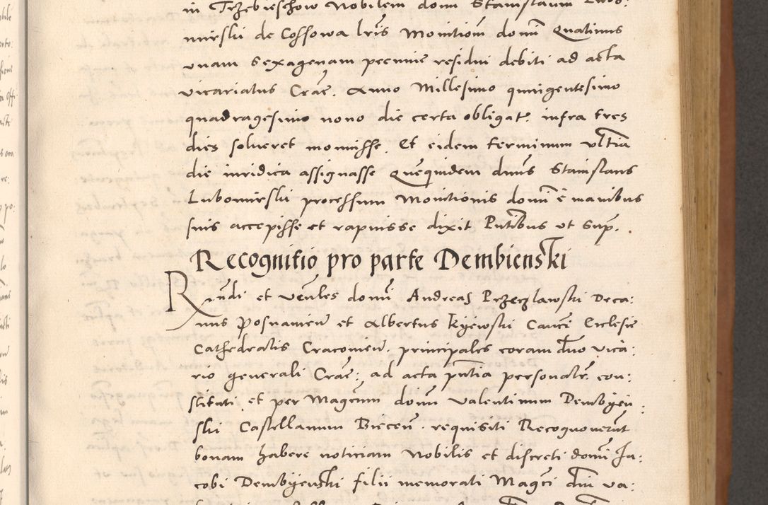 Zdjęcie nr 229 dla obiektu archiwalnego: Acta actorum causarum, sentenciarum tam diffinitivarum quam interloquutoriarum, decretorum, obligationum, quietationum et constitucionum procuratorum coram reverendo domino Bartholomeo Ganthkowsky cancellario Gnesnensi, archidiacono et reverendissimi in Christo patris domini Andree Dei gratia episcopi Cracoviensis vicario in spiritualibus generali Cracoviensi ad annum Domini millesimum quingentesimum quingentesimum primum, cuius indictio nona, pontificatus sanctissimi in Christo patris domini Julii divina providencia pape tercii, annus secundus (sic!) felici omine incipiutur.