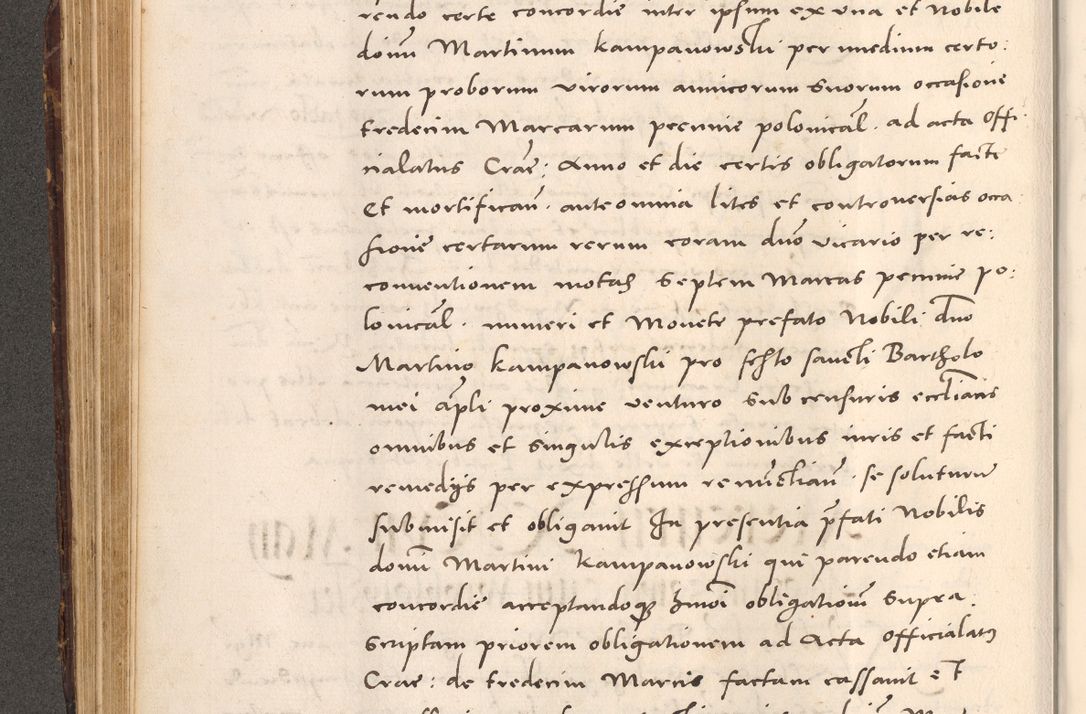 Zdjęcie nr 228 dla obiektu archiwalnego: Acta actorum causarum, sentenciarum tam diffinitivarum quam interloquutoriarum, decretorum, obligationum, quietationum et constitucionum procuratorum coram reverendo domino Bartholomeo Ganthkowsky cancellario Gnesnensi, archidiacono et reverendissimi in Christo patris domini Andree Dei gratia episcopi Cracoviensis vicario in spiritualibus generali Cracoviensi ad annum Domini millesimum quingentesimum quingentesimum primum, cuius indictio nona, pontificatus sanctissimi in Christo patris domini Julii divina providencia pape tercii, annus secundus (sic!) felici omine incipiutur.