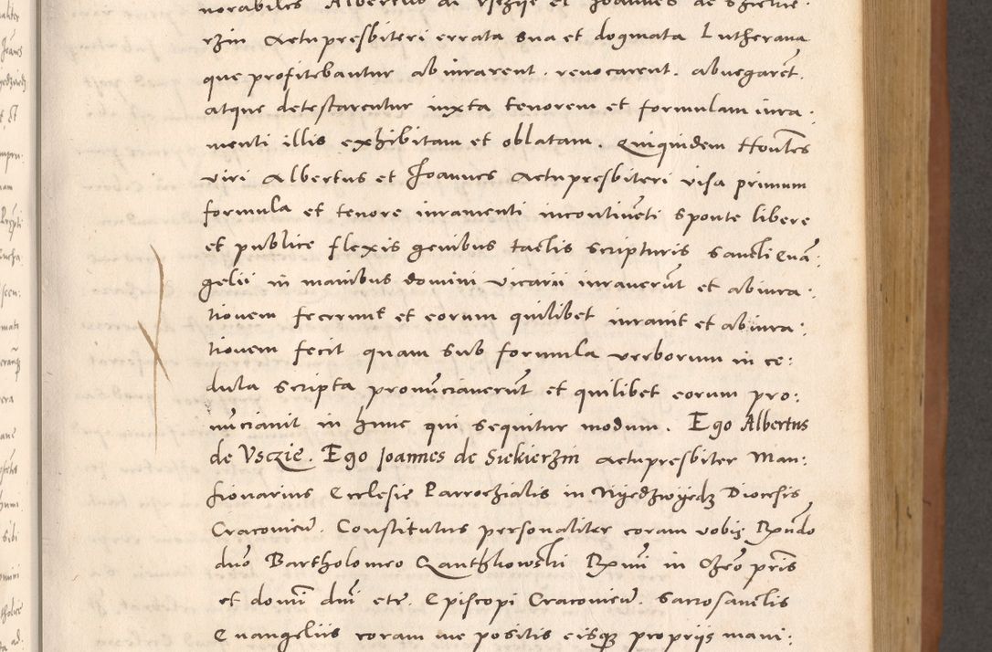 Zdjęcie nr 223 dla obiektu archiwalnego: Acta actorum causarum, sentenciarum tam diffinitivarum quam interloquutoriarum, decretorum, obligationum, quietationum et constitucionum procuratorum coram reverendo domino Bartholomeo Ganthkowsky cancellario Gnesnensi, archidiacono et reverendissimi in Christo patris domini Andree Dei gratia episcopi Cracoviensis vicario in spiritualibus generali Cracoviensi ad annum Domini millesimum quingentesimum quingentesimum primum, cuius indictio nona, pontificatus sanctissimi in Christo patris domini Julii divina providencia pape tercii, annus secundus (sic!) felici omine incipiutur.