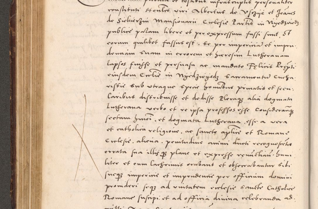 Zdjęcie nr 222 dla obiektu archiwalnego: Acta actorum causarum, sentenciarum tam diffinitivarum quam interloquutoriarum, decretorum, obligationum, quietationum et constitucionum procuratorum coram reverendo domino Bartholomeo Ganthkowsky cancellario Gnesnensi, archidiacono et reverendissimi in Christo patris domini Andree Dei gratia episcopi Cracoviensis vicario in spiritualibus generali Cracoviensi ad annum Domini millesimum quingentesimum quingentesimum primum, cuius indictio nona, pontificatus sanctissimi in Christo patris domini Julii divina providencia pape tercii, annus secundus (sic!) felici omine incipiutur.
