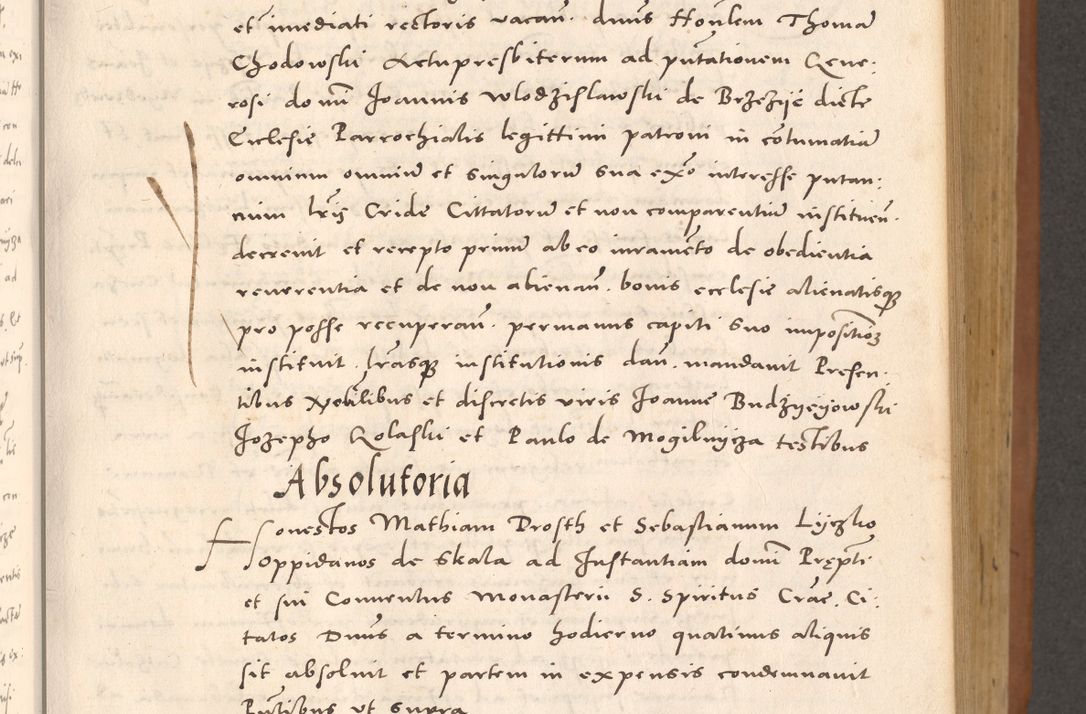 Zdjęcie nr 221 dla obiektu archiwalnego: Acta actorum causarum, sentenciarum tam diffinitivarum quam interloquutoriarum, decretorum, obligationum, quietationum et constitucionum procuratorum coram reverendo domino Bartholomeo Ganthkowsky cancellario Gnesnensi, archidiacono et reverendissimi in Christo patris domini Andree Dei gratia episcopi Cracoviensis vicario in spiritualibus generali Cracoviensi ad annum Domini millesimum quingentesimum quingentesimum primum, cuius indictio nona, pontificatus sanctissimi in Christo patris domini Julii divina providencia pape tercii, annus secundus (sic!) felici omine incipiutur.