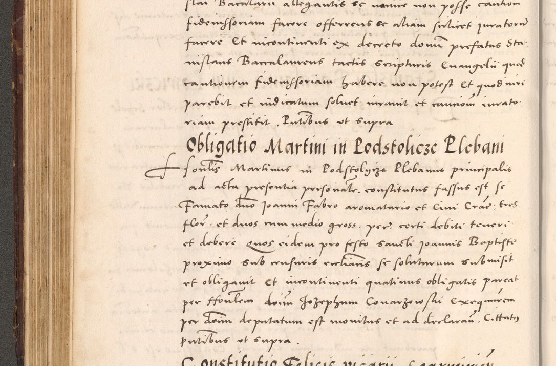 Zdjęcie nr 218 dla obiektu archiwalnego: Acta actorum causarum, sentenciarum tam diffinitivarum quam interloquutoriarum, decretorum, obligationum, quietationum et constitucionum procuratorum coram reverendo domino Bartholomeo Ganthkowsky cancellario Gnesnensi, archidiacono et reverendissimi in Christo patris domini Andree Dei gratia episcopi Cracoviensis vicario in spiritualibus generali Cracoviensi ad annum Domini millesimum quingentesimum quingentesimum primum, cuius indictio nona, pontificatus sanctissimi in Christo patris domini Julii divina providencia pape tercii, annus secundus (sic!) felici omine incipiutur.