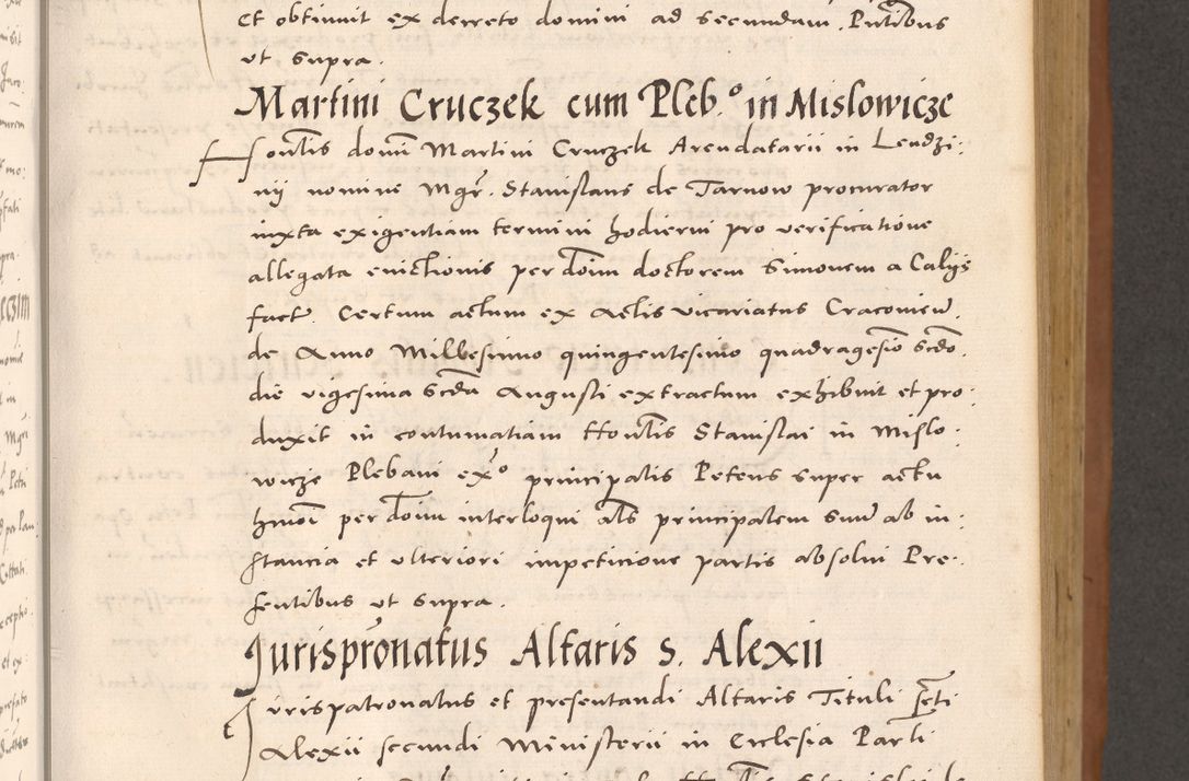 Zdjęcie nr 215 dla obiektu archiwalnego: Acta actorum causarum, sentenciarum tam diffinitivarum quam interloquutoriarum, decretorum, obligationum, quietationum et constitucionum procuratorum coram reverendo domino Bartholomeo Ganthkowsky cancellario Gnesnensi, archidiacono et reverendissimi in Christo patris domini Andree Dei gratia episcopi Cracoviensis vicario in spiritualibus generali Cracoviensi ad annum Domini millesimum quingentesimum quingentesimum primum, cuius indictio nona, pontificatus sanctissimi in Christo patris domini Julii divina providencia pape tercii, annus secundus (sic!) felici omine incipiutur.