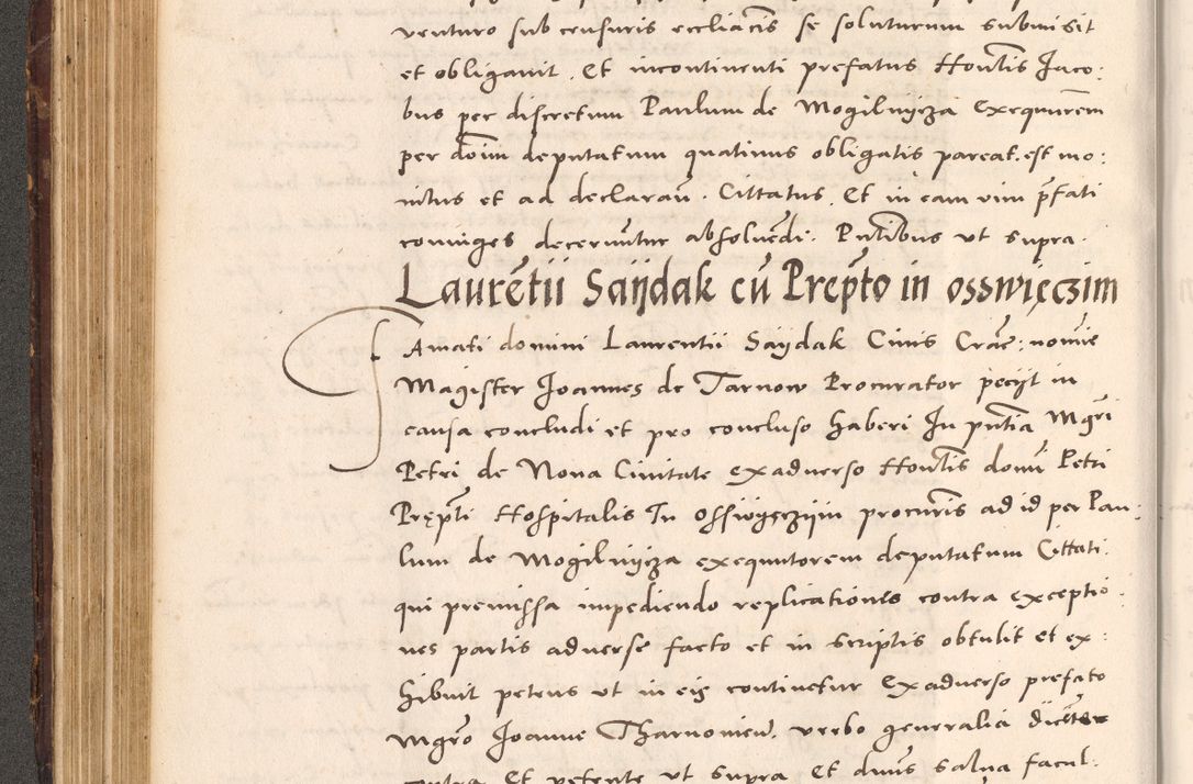 Zdjęcie nr 214 dla obiektu archiwalnego: Acta actorum causarum, sentenciarum tam diffinitivarum quam interloquutoriarum, decretorum, obligationum, quietationum et constitucionum procuratorum coram reverendo domino Bartholomeo Ganthkowsky cancellario Gnesnensi, archidiacono et reverendissimi in Christo patris domini Andree Dei gratia episcopi Cracoviensis vicario in spiritualibus generali Cracoviensi ad annum Domini millesimum quingentesimum quingentesimum primum, cuius indictio nona, pontificatus sanctissimi in Christo patris domini Julii divina providencia pape tercii, annus secundus (sic!) felici omine incipiutur.