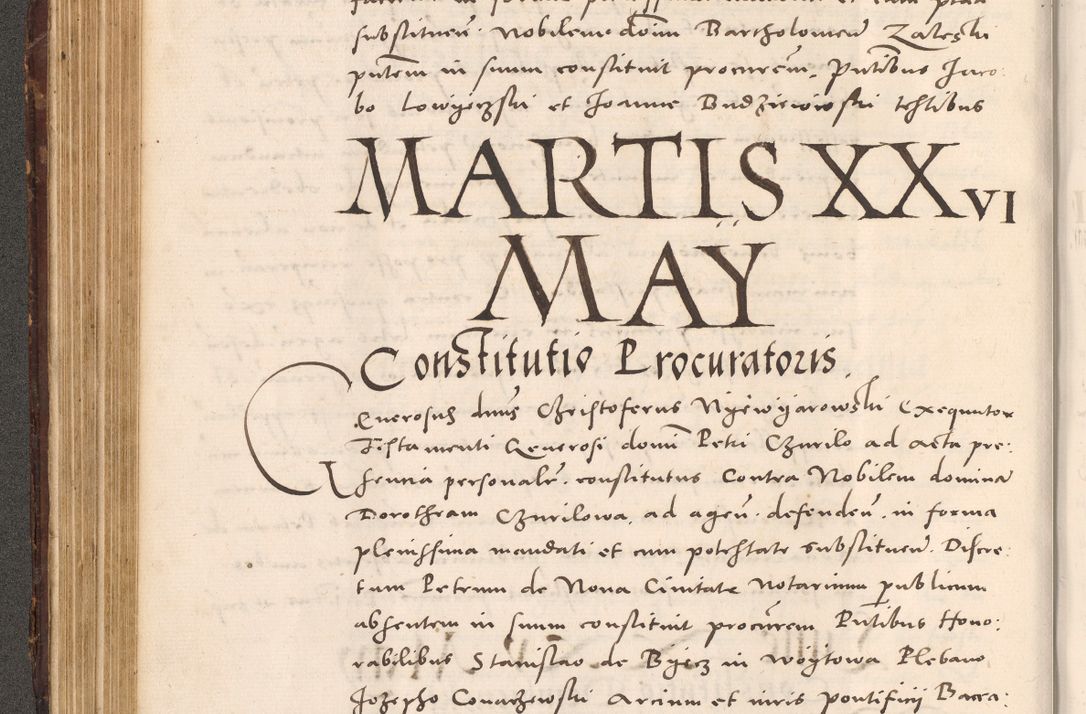 Zdjęcie nr 210 dla obiektu archiwalnego: Acta actorum causarum, sentenciarum tam diffinitivarum quam interloquutoriarum, decretorum, obligationum, quietationum et constitucionum procuratorum coram reverendo domino Bartholomeo Ganthkowsky cancellario Gnesnensi, archidiacono et reverendissimi in Christo patris domini Andree Dei gratia episcopi Cracoviensis vicario in spiritualibus generali Cracoviensi ad annum Domini millesimum quingentesimum quingentesimum primum, cuius indictio nona, pontificatus sanctissimi in Christo patris domini Julii divina providencia pape tercii, annus secundus (sic!) felici omine incipiutur.