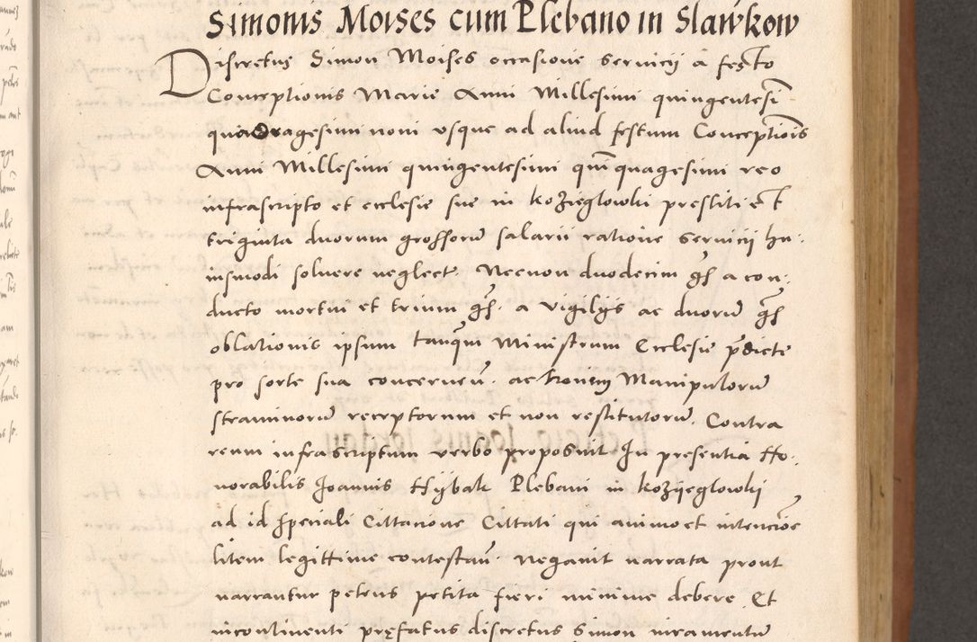 Zdjęcie nr 205 dla obiektu archiwalnego: Acta actorum causarum, sentenciarum tam diffinitivarum quam interloquutoriarum, decretorum, obligationum, quietationum et constitucionum procuratorum coram reverendo domino Bartholomeo Ganthkowsky cancellario Gnesnensi, archidiacono et reverendissimi in Christo patris domini Andree Dei gratia episcopi Cracoviensis vicario in spiritualibus generali Cracoviensi ad annum Domini millesimum quingentesimum quingentesimum primum, cuius indictio nona, pontificatus sanctissimi in Christo patris domini Julii divina providencia pape tercii, annus secundus (sic!) felici omine incipiutur.