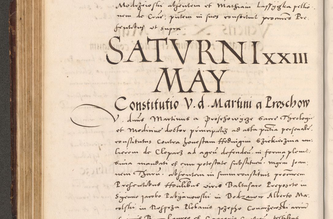 Zdjęcie nr 196 dla obiektu archiwalnego: Acta actorum causarum, sentenciarum tam diffinitivarum quam interloquutoriarum, decretorum, obligationum, quietationum et constitucionum procuratorum coram reverendo domino Bartholomeo Ganthkowsky cancellario Gnesnensi, archidiacono et reverendissimi in Christo patris domini Andree Dei gratia episcopi Cracoviensis vicario in spiritualibus generali Cracoviensi ad annum Domini millesimum quingentesimum quingentesimum primum, cuius indictio nona, pontificatus sanctissimi in Christo patris domini Julii divina providencia pape tercii, annus secundus (sic!) felici omine incipiutur.