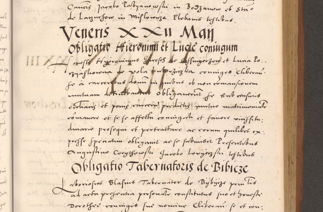 Zdjęcie nr 195 dla obiektu archiwalnego: Acta actorum causarum, sentenciarum tam diffinitivarum quam interloquutoriarum, decretorum, obligationum, quietationum et constitucionum procuratorum coram reverendo domino Bartholomeo Ganthkowsky cancellario Gnesnensi, archidiacono et reverendissimi in Christo patris domini Andree Dei gratia episcopi Cracoviensis vicario in spiritualibus generali Cracoviensi ad annum Domini millesimum quingentesimum quingentesimum primum, cuius indictio nona, pontificatus sanctissimi in Christo patris domini Julii divina providencia pape tercii, annus secundus (sic!) felici omine incipiutur.