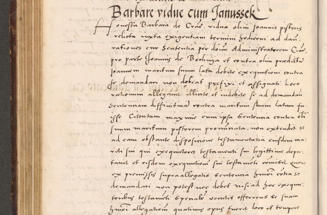 Zdjęcie nr 192 dla obiektu archiwalnego: Acta actorum causarum, sentenciarum tam diffinitivarum quam interloquutoriarum, decretorum, obligationum, quietationum et constitucionum procuratorum coram reverendo domino Bartholomeo Ganthkowsky cancellario Gnesnensi, archidiacono et reverendissimi in Christo patris domini Andree Dei gratia episcopi Cracoviensis vicario in spiritualibus generali Cracoviensi ad annum Domini millesimum quingentesimum quingentesimum primum, cuius indictio nona, pontificatus sanctissimi in Christo patris domini Julii divina providencia pape tercii, annus secundus (sic!) felici omine incipiutur.