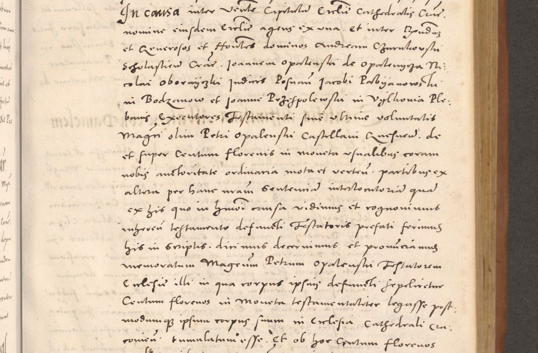 Zdjęcie nr 171 dla obiektu archiwalnego: Acta actorum causarum, sentenciarum tam diffinitivarum quam interloquutoriarum, decretorum, obligationum, quietationum et constitucionum procuratorum coram reverendo domino Bartholomeo Ganthkowsky cancellario Gnesnensi, archidiacono et reverendissimi in Christo patris domini Andree Dei gratia episcopi Cracoviensis vicario in spiritualibus generali Cracoviensi ad annum Domini millesimum quingentesimum quingentesimum primum, cuius indictio nona, pontificatus sanctissimi in Christo patris domini Julii divina providencia pape tercii, annus secundus (sic!) felici omine incipiutur.