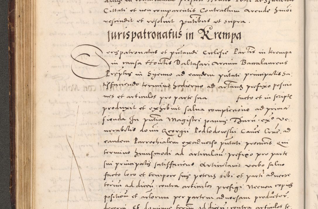 Zdjęcie nr 156 dla obiektu archiwalnego: Acta actorum causarum, sentenciarum tam diffinitivarum quam interloquutoriarum, decretorum, obligationum, quietationum et constitucionum procuratorum coram reverendo domino Bartholomeo Ganthkowsky cancellario Gnesnensi, archidiacono et reverendissimi in Christo patris domini Andree Dei gratia episcopi Cracoviensis vicario in spiritualibus generali Cracoviensi ad annum Domini millesimum quingentesimum quingentesimum primum, cuius indictio nona, pontificatus sanctissimi in Christo patris domini Julii divina providencia pape tercii, annus secundus (sic!) felici omine incipiutur.