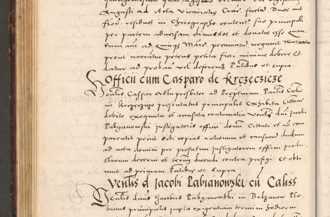 Zdjęcie nr 154 dla obiektu archiwalnego: Acta actorum causarum, sentenciarum tam diffinitivarum quam interloquutoriarum, decretorum, obligationum, quietationum et constitucionum procuratorum coram reverendo domino Bartholomeo Ganthkowsky cancellario Gnesnensi, archidiacono et reverendissimi in Christo patris domini Andree Dei gratia episcopi Cracoviensis vicario in spiritualibus generali Cracoviensi ad annum Domini millesimum quingentesimum quingentesimum primum, cuius indictio nona, pontificatus sanctissimi in Christo patris domini Julii divina providencia pape tercii, annus secundus (sic!) felici omine incipiutur.