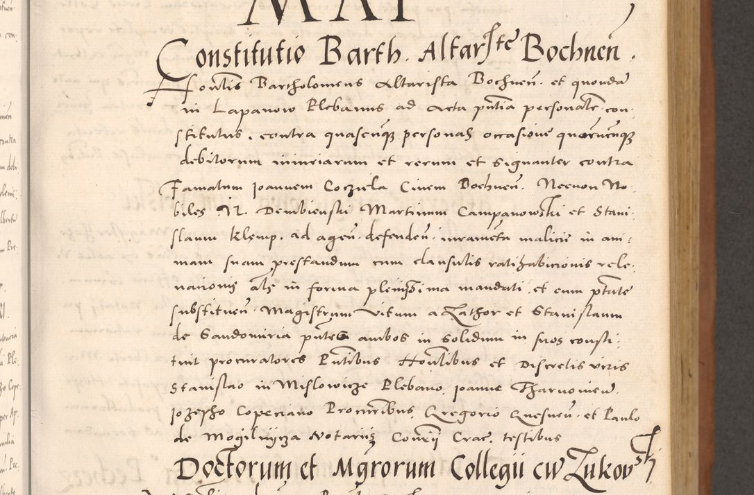 Zdjęcie nr 151 dla obiektu archiwalnego: Acta actorum causarum, sentenciarum tam diffinitivarum quam interloquutoriarum, decretorum, obligationum, quietationum et constitucionum procuratorum coram reverendo domino Bartholomeo Ganthkowsky cancellario Gnesnensi, archidiacono et reverendissimi in Christo patris domini Andree Dei gratia episcopi Cracoviensis vicario in spiritualibus generali Cracoviensi ad annum Domini millesimum quingentesimum quingentesimum primum, cuius indictio nona, pontificatus sanctissimi in Christo patris domini Julii divina providencia pape tercii, annus secundus (sic!) felici omine incipiutur.
