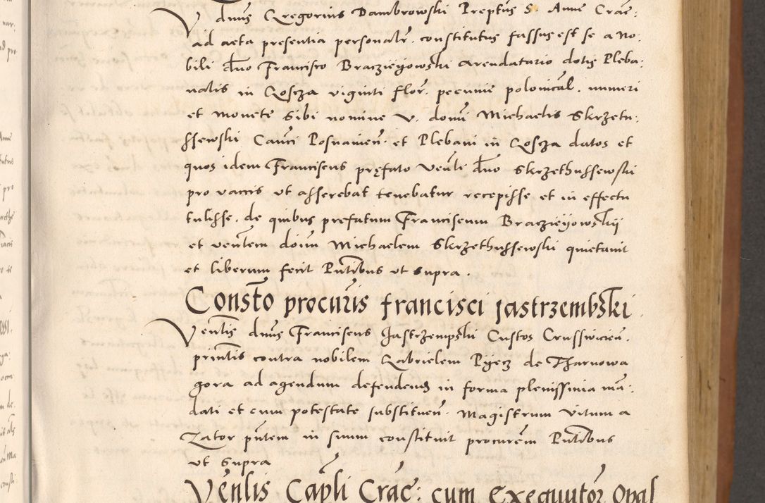 Zdjęcie nr 139 dla obiektu archiwalnego: Acta actorum causarum, sentenciarum tam diffinitivarum quam interloquutoriarum, decretorum, obligationum, quietationum et constitucionum procuratorum coram reverendo domino Bartholomeo Ganthkowsky cancellario Gnesnensi, archidiacono et reverendissimi in Christo patris domini Andree Dei gratia episcopi Cracoviensis vicario in spiritualibus generali Cracoviensi ad annum Domini millesimum quingentesimum quingentesimum primum, cuius indictio nona, pontificatus sanctissimi in Christo patris domini Julii divina providencia pape tercii, annus secundus (sic!) felici omine incipiutur.